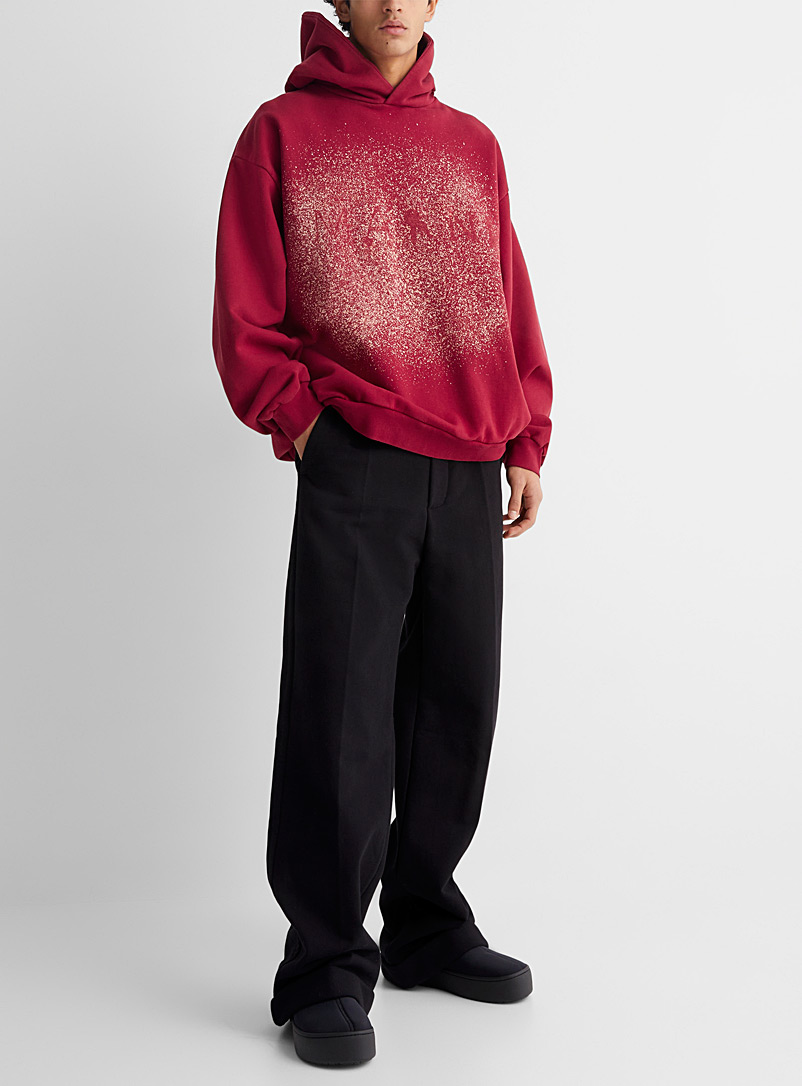 MARNI Ruby Red Constellation print hooded sweatshirt for men