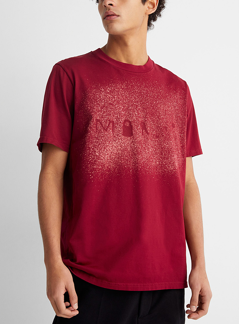 MARNI: Le t-shirt imprimé constellation Rouge pour homme