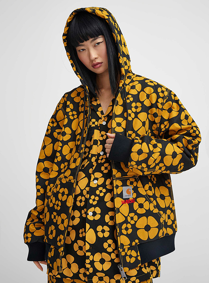 Marni x Carhartt WIP Patterned Yellow Piqué cotton floral jacket for women