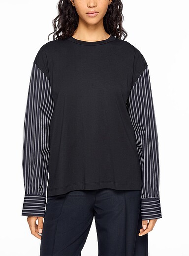 MARNI Black Shirt sleeve T-shirt for women