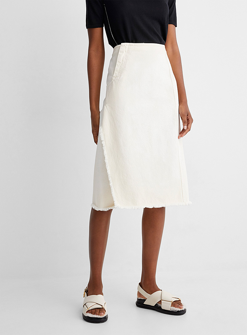 Vintage white denim skirt | MARNI | | Simons
