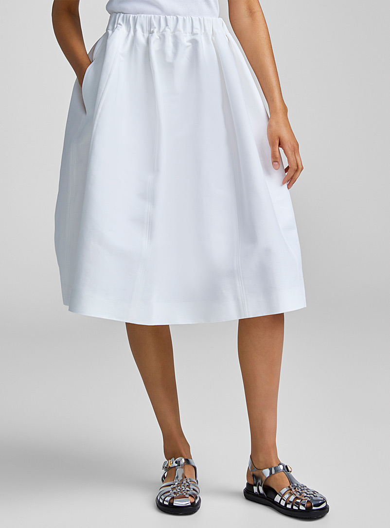 MARNI White Oval midi skirt for women