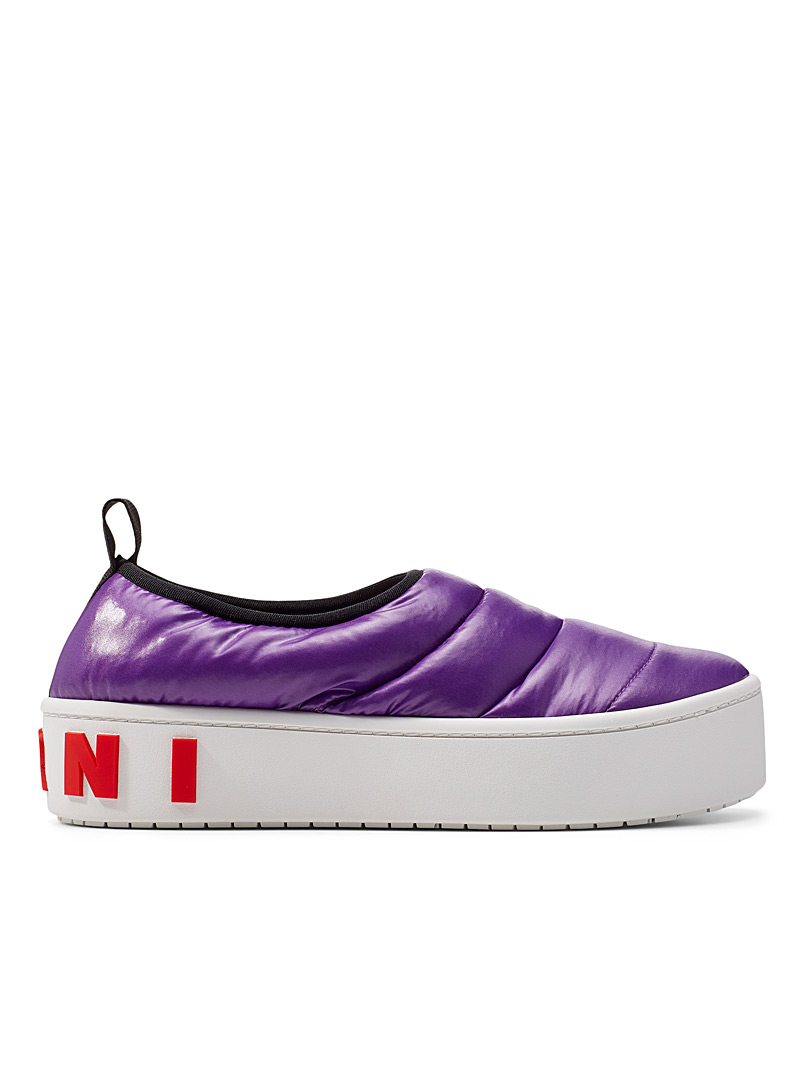 MARNI Mauve Lunar quilted sneakers for women