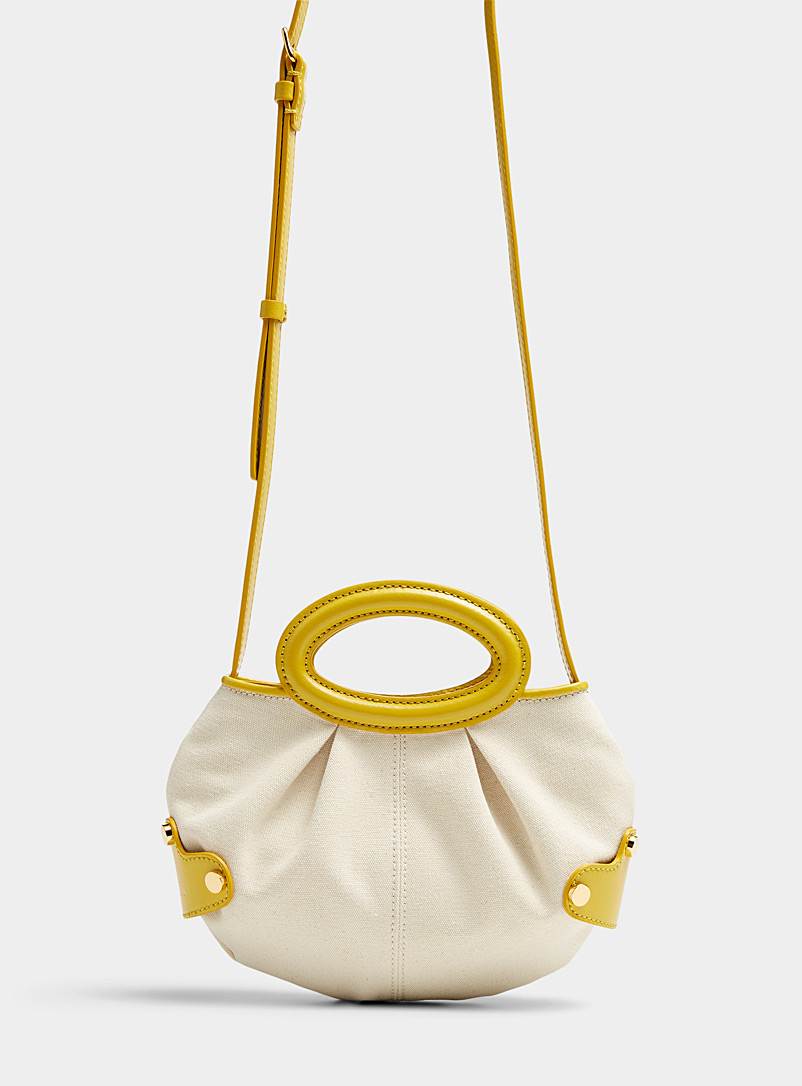 MARNI Ivory White Medium Balloon handbag for women