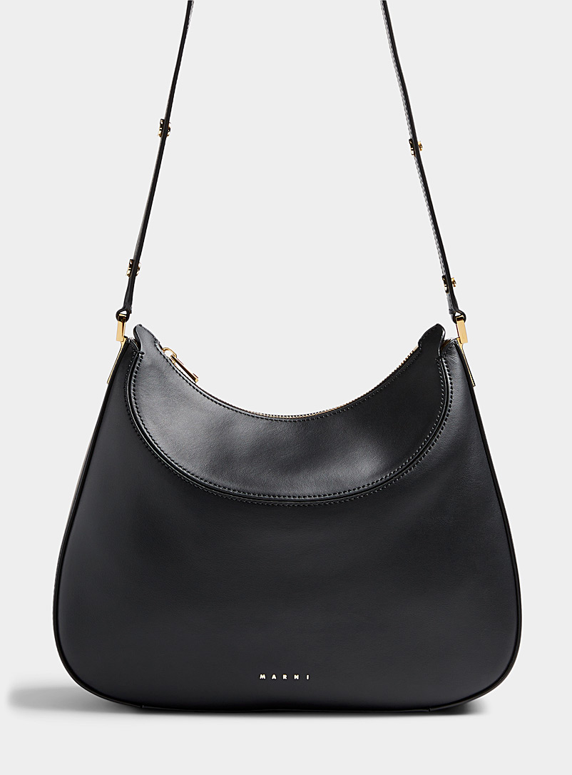 MARNI Black Milano black leather large bag for women