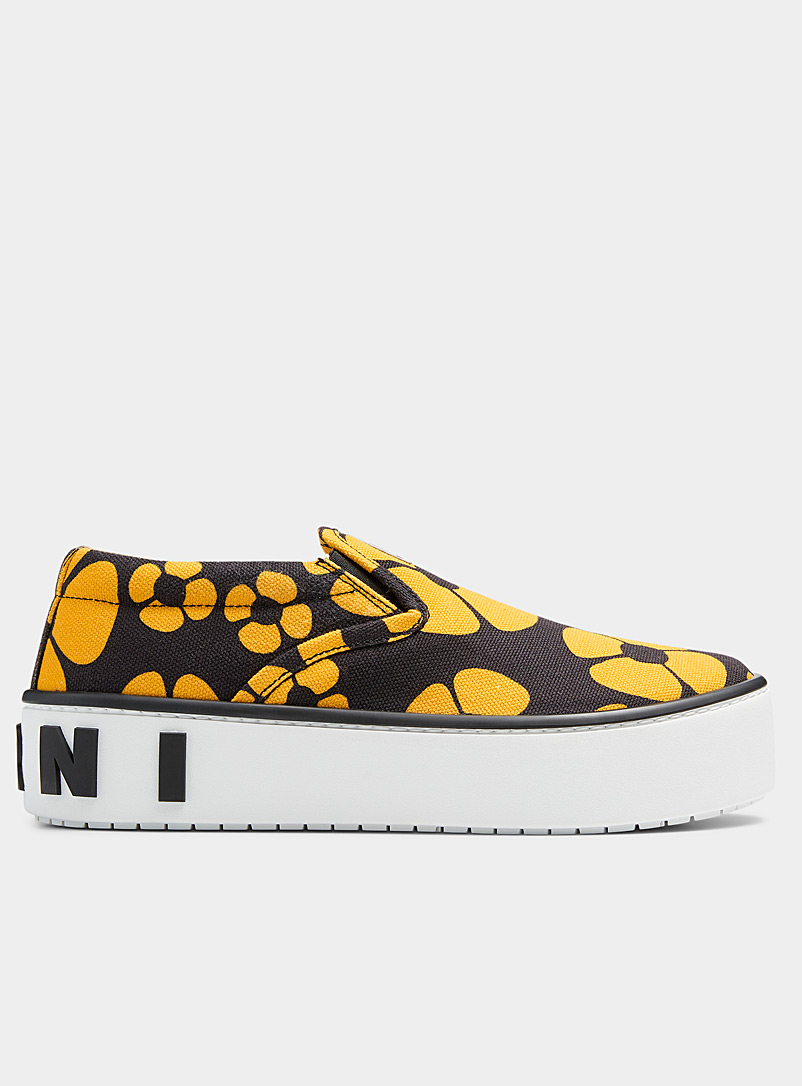 Marni x Carhartt WIP Patterned Yellow Cotton duck floral slip-ons Women for women