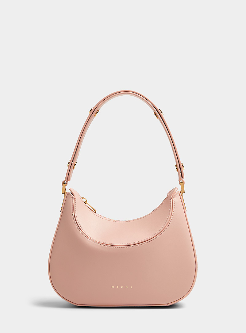 MARNI Dusky Pink Milano leather large bag for women
