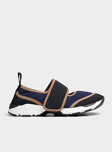 Le sneaker effet n&eacute;opr&egrave;ne Femme