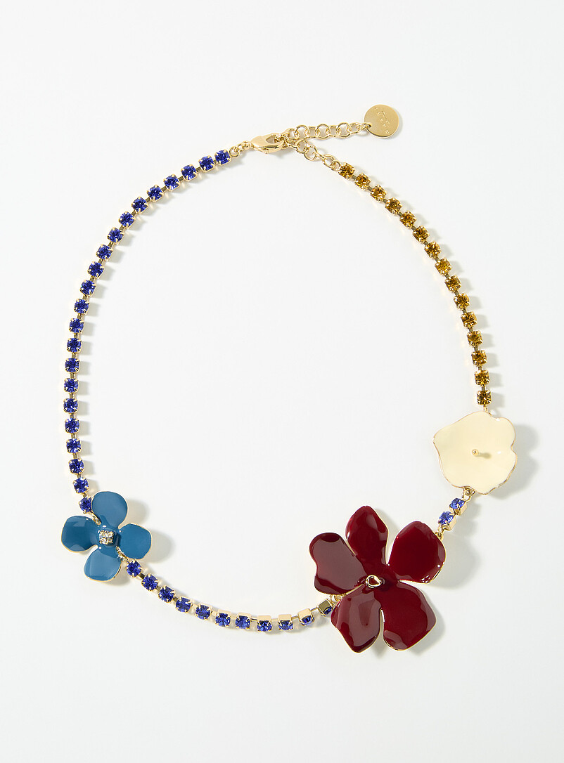 Le collier scintillant fleurs colorées | MARNI | Magasinez des Bijoux ...