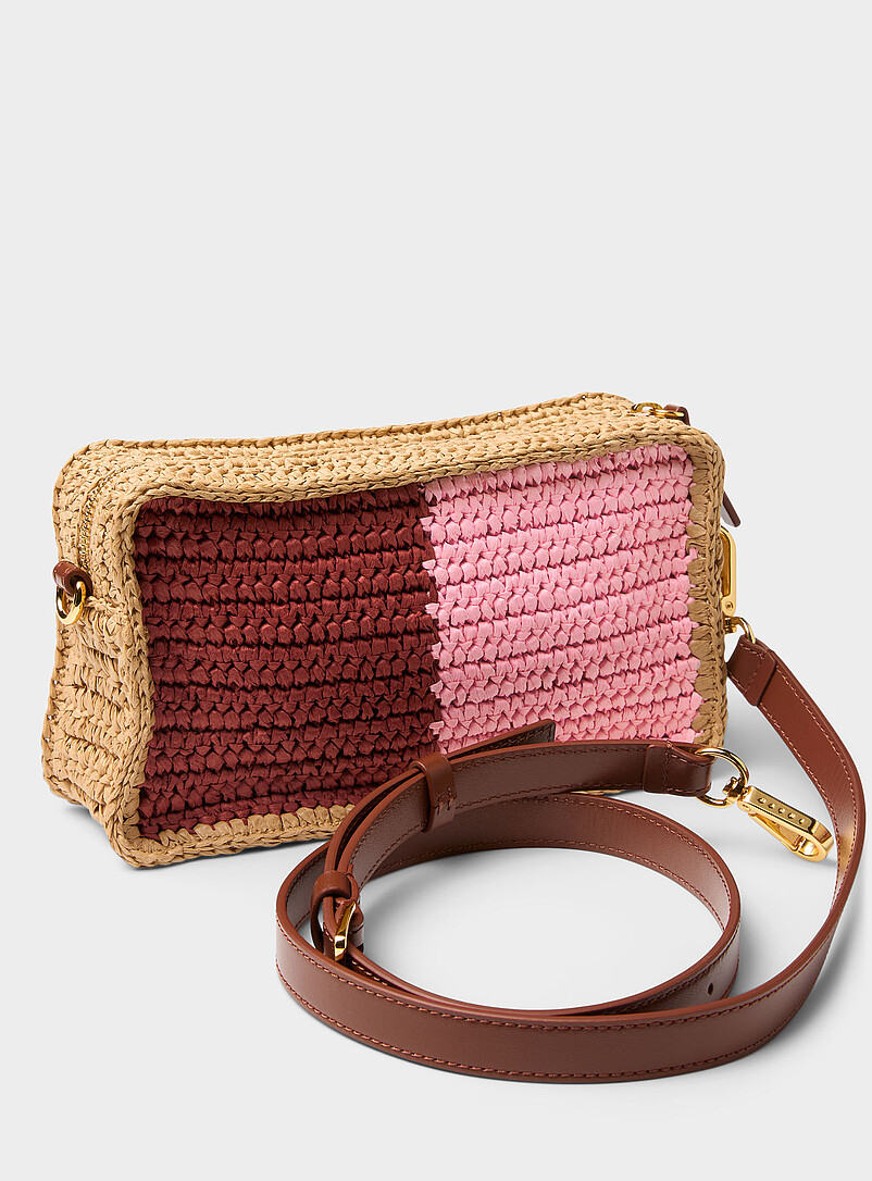 MARNI Assorted pink  Seaside paper camera bag for women