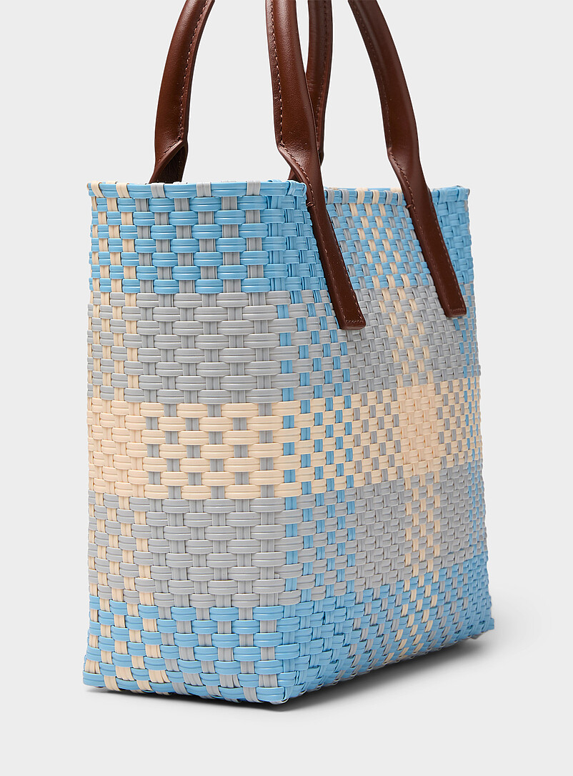 Colourful basket-knit tote bag | MARNI | Women's Designer and