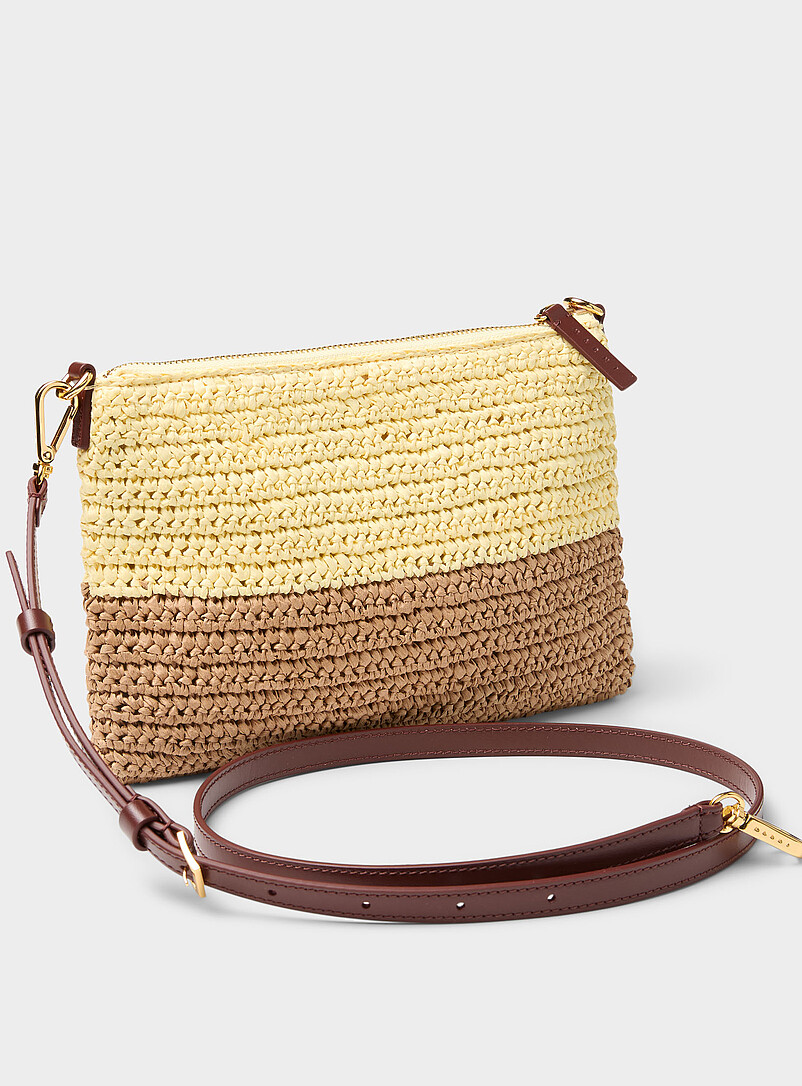 MARNI Pink Seaside paper clutch for women