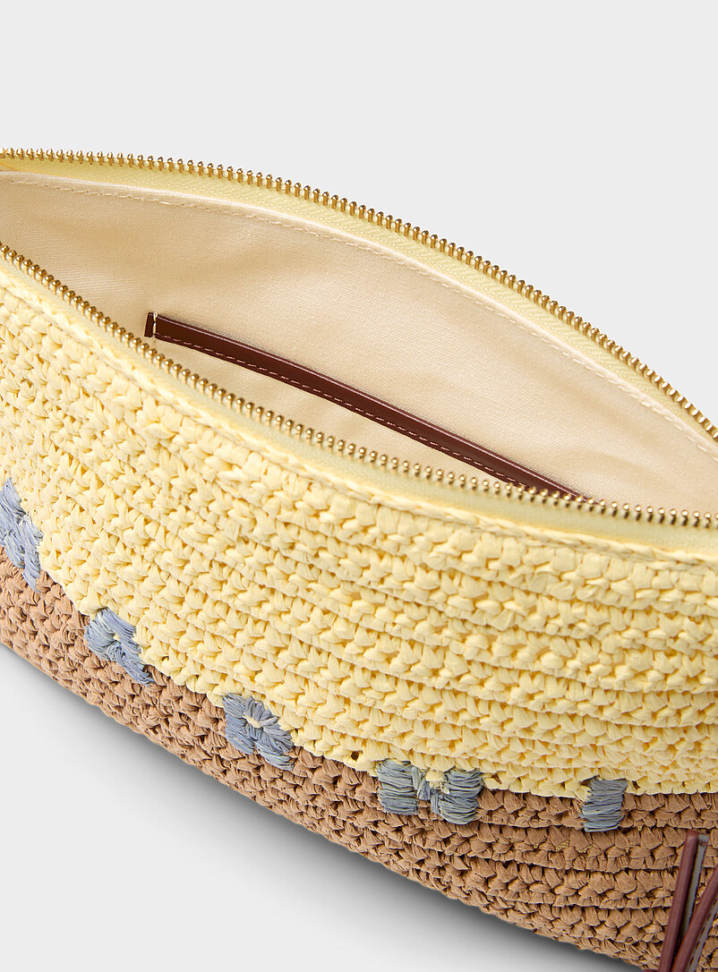 MARNI Pink Seaside paper clutch for women