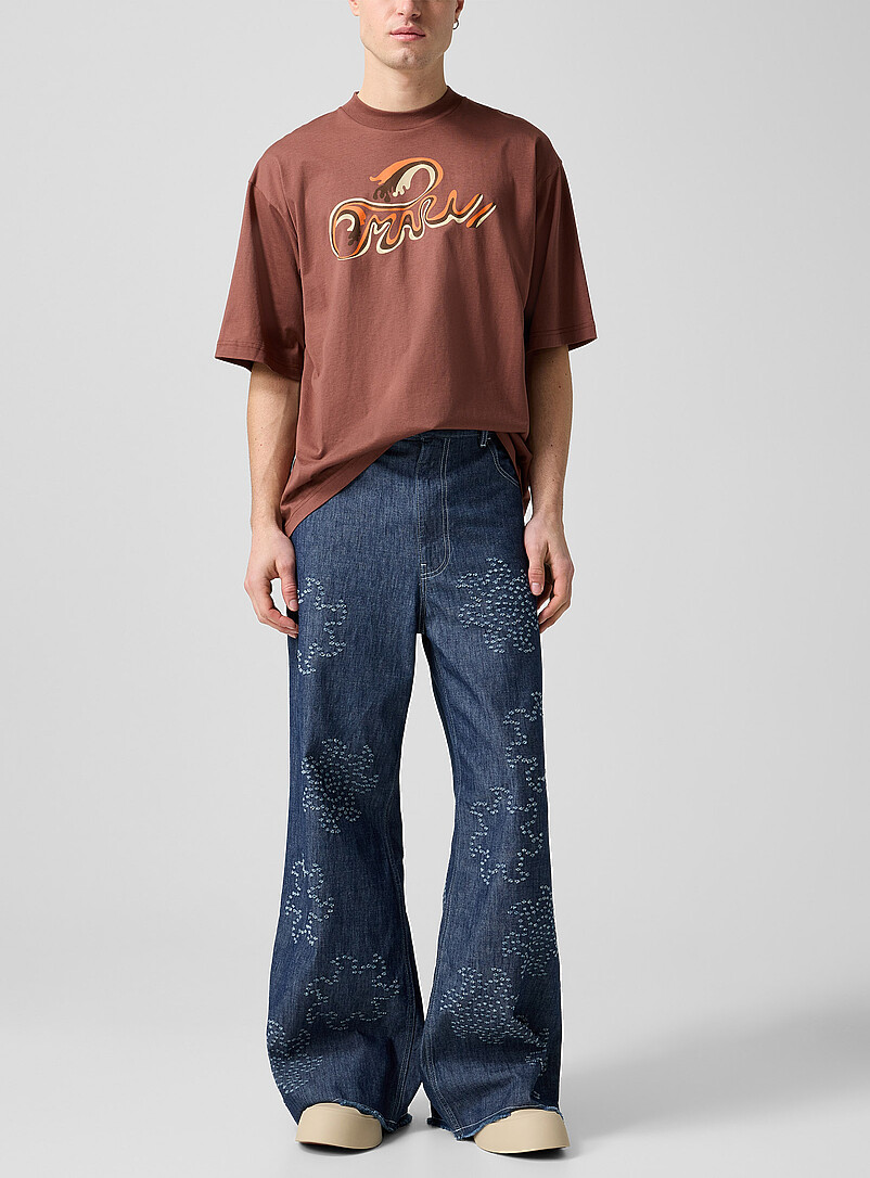Holey Suns Loose Chambray Pant
