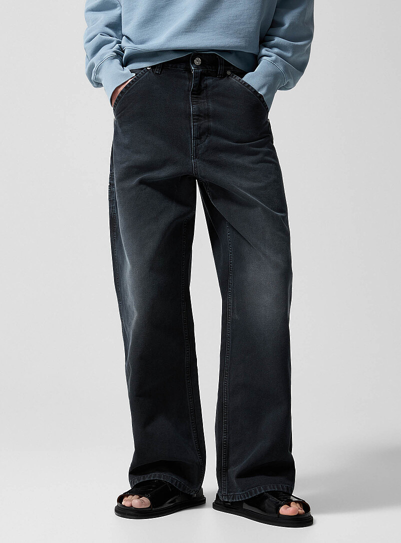 Rugged canvas wide-leg pant product image 2