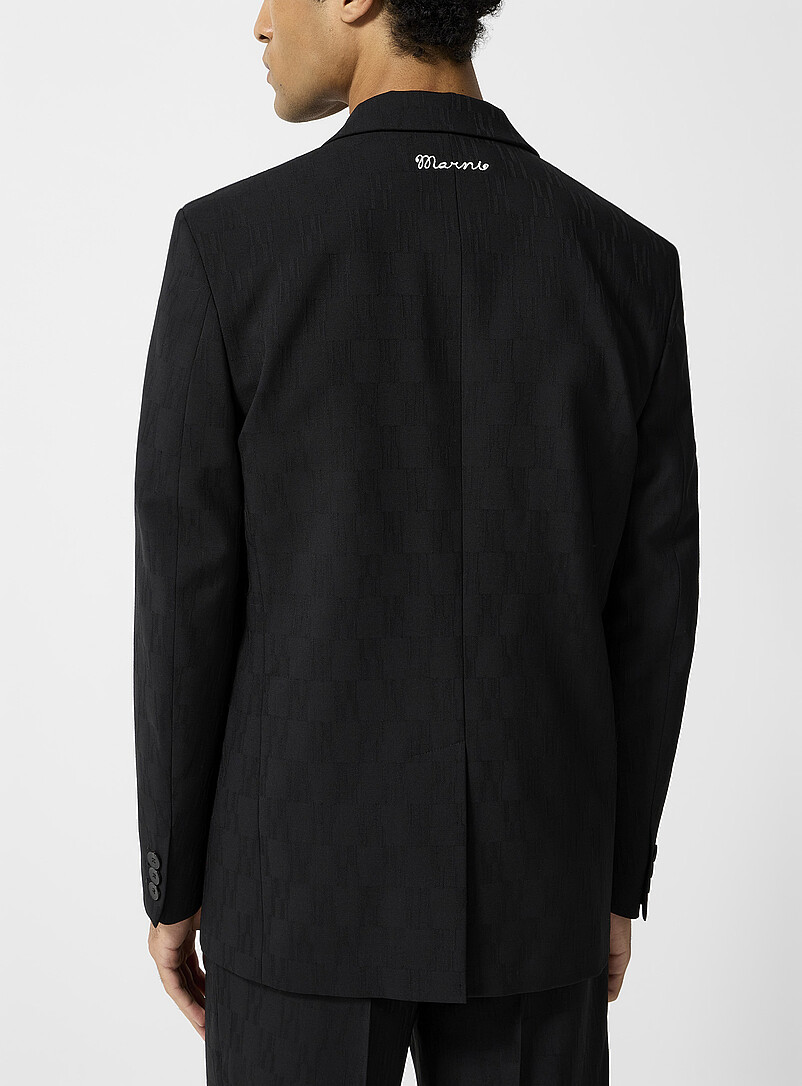 Geometric jacquard suit jacket product image 3