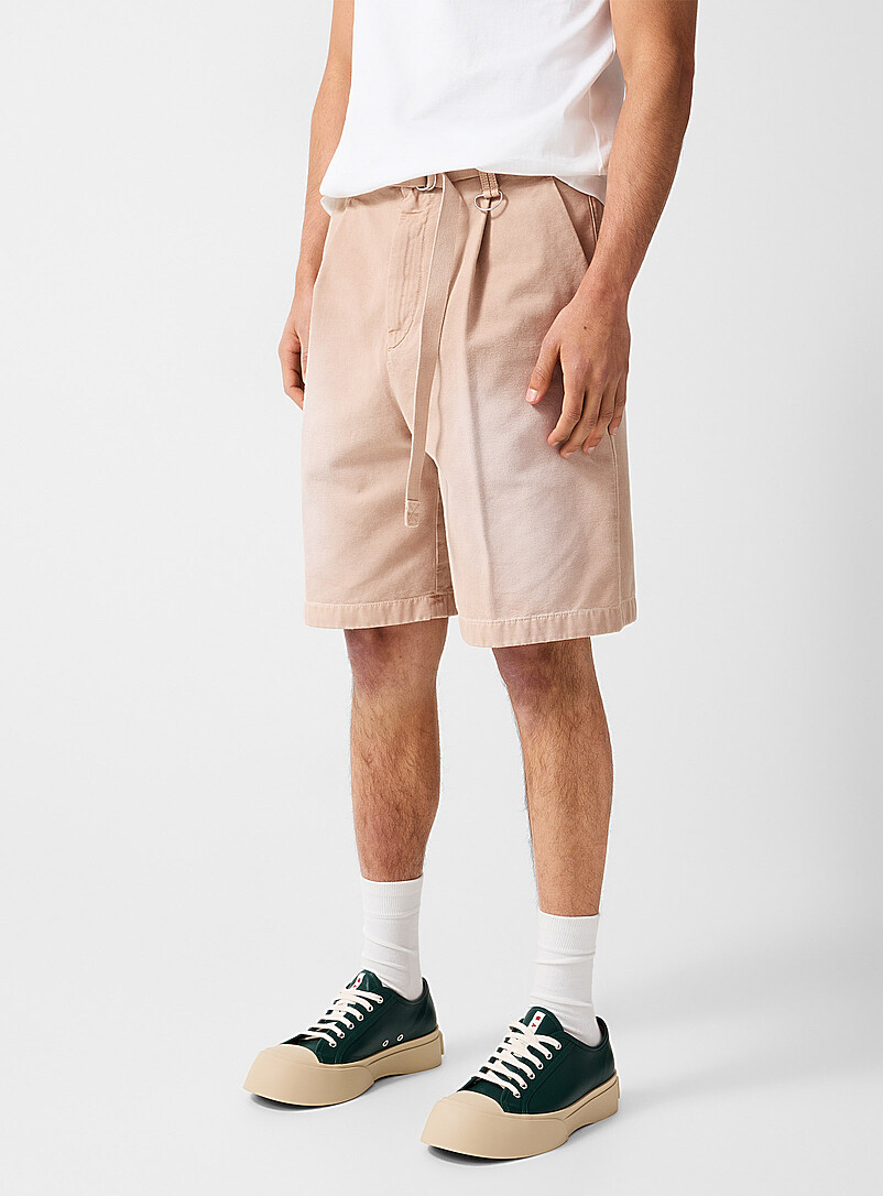 Faded canvas belted Bermuda short product image 2