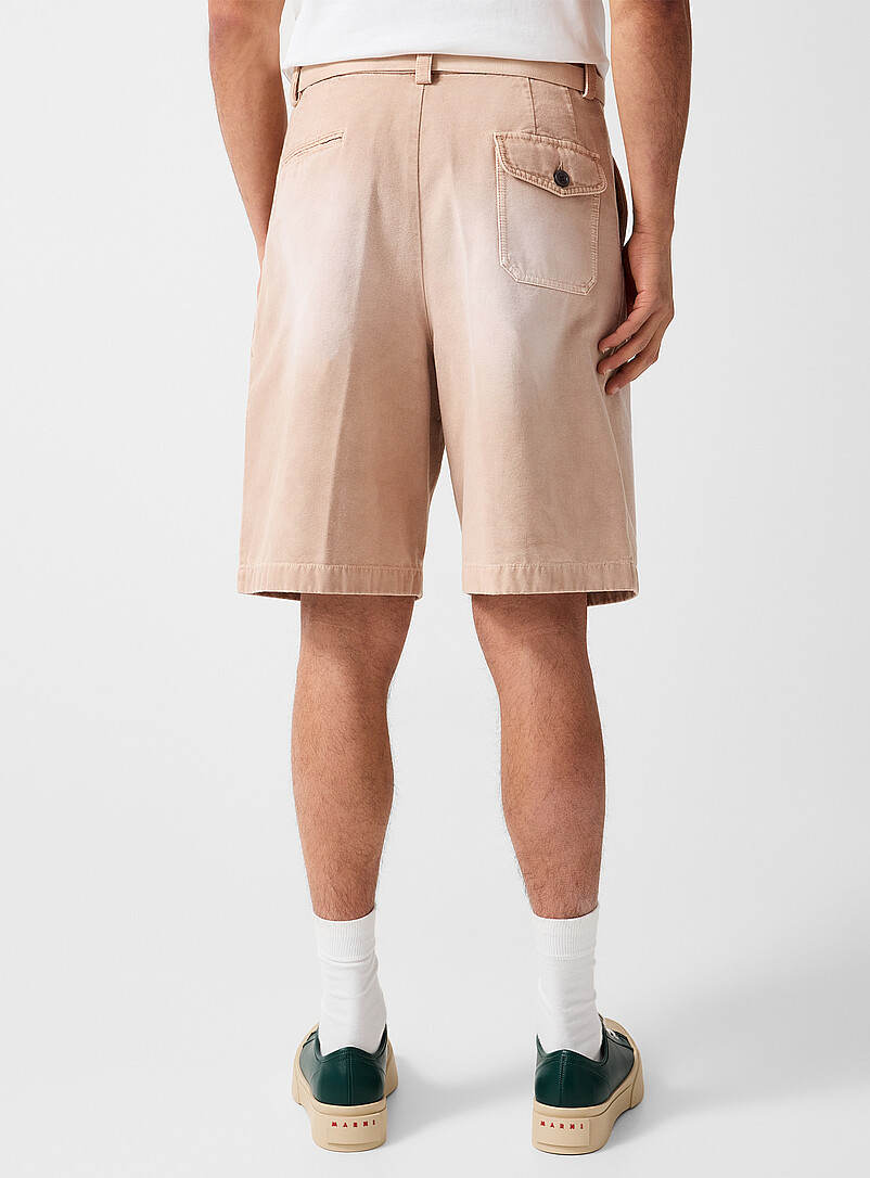 Faded canvas belted Bermuda short product image 3