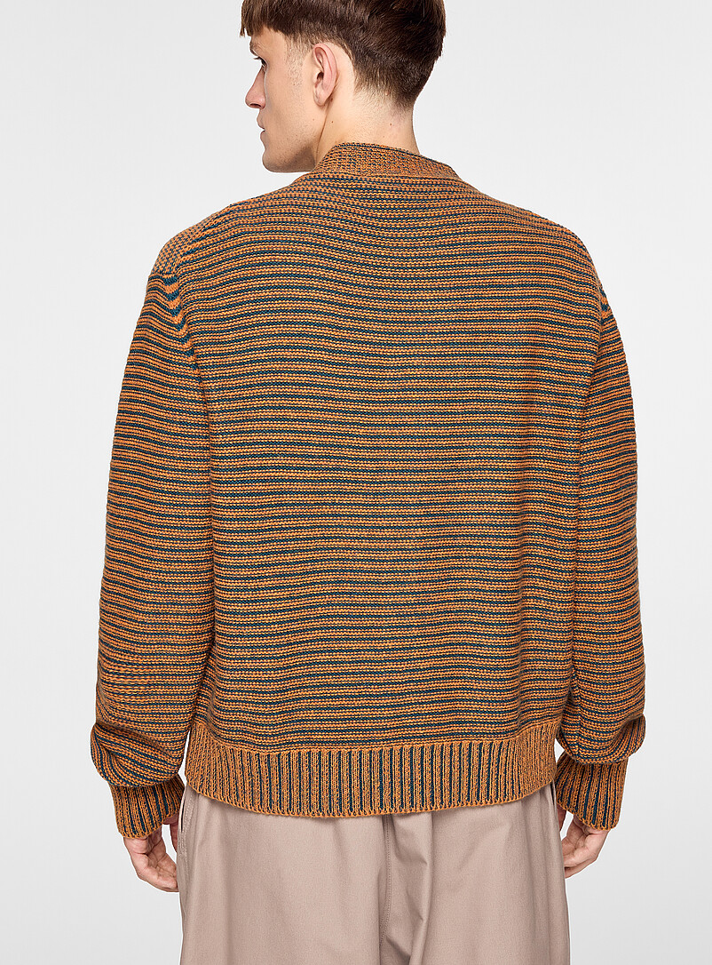 Studs and eyelets stripes cardigan product image 3