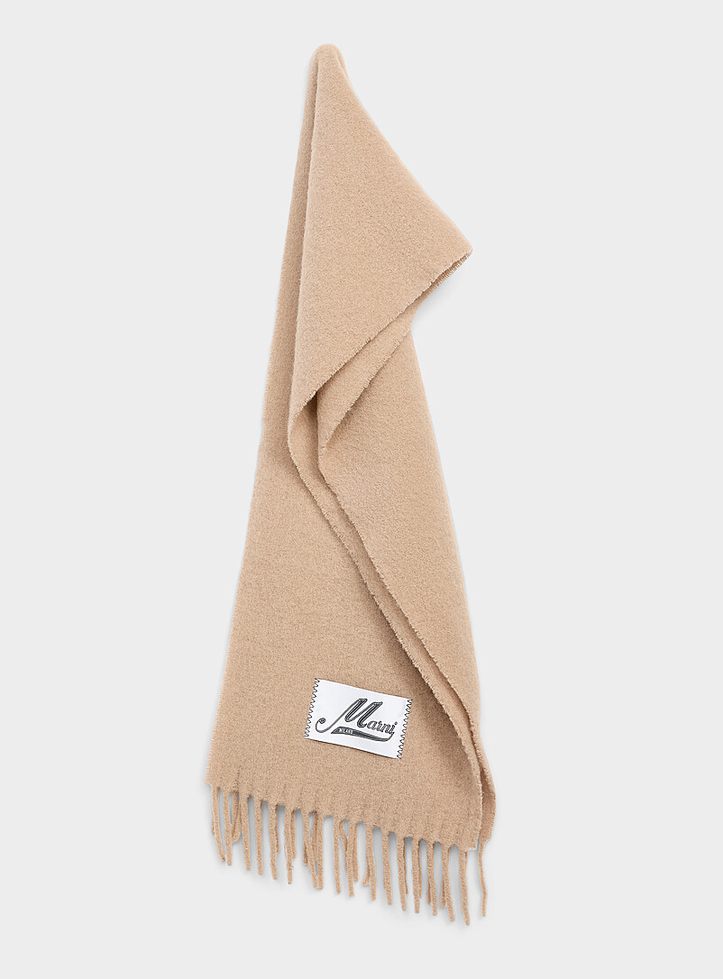 Signature label alpaca scarf product image (primary)