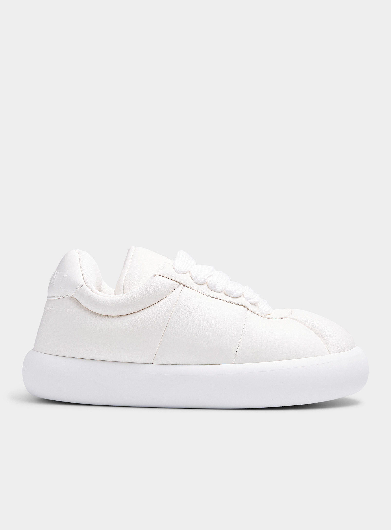 Shop Marni Bigfoot 2.0 Leather Sneakers Men In White