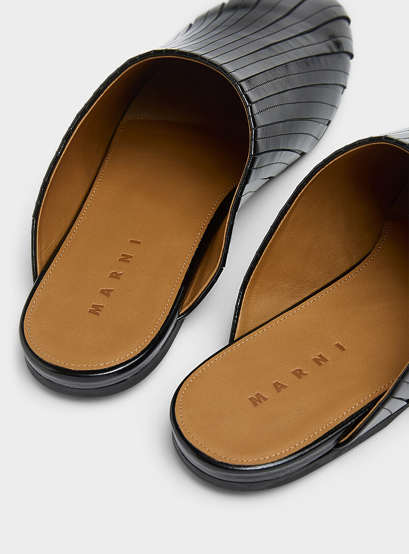 Lambskin strips mules product image 2