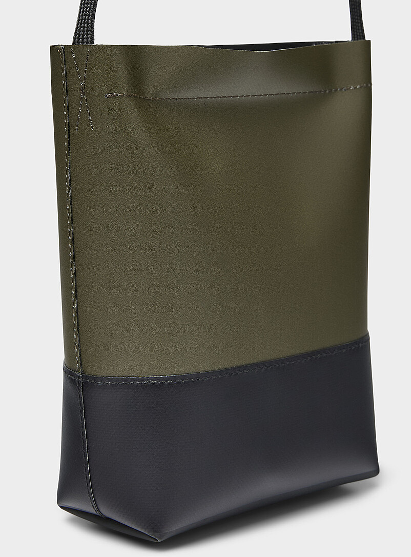 Small two-tone canvas bucket bag product image 2