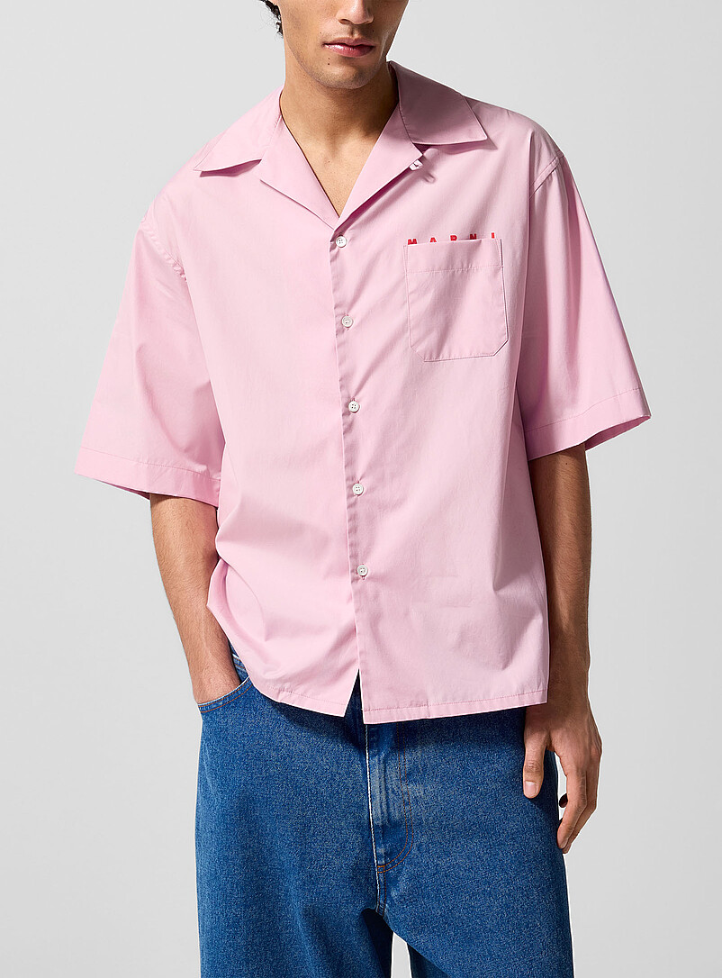 Hidden logo camp shirt product image (primary)