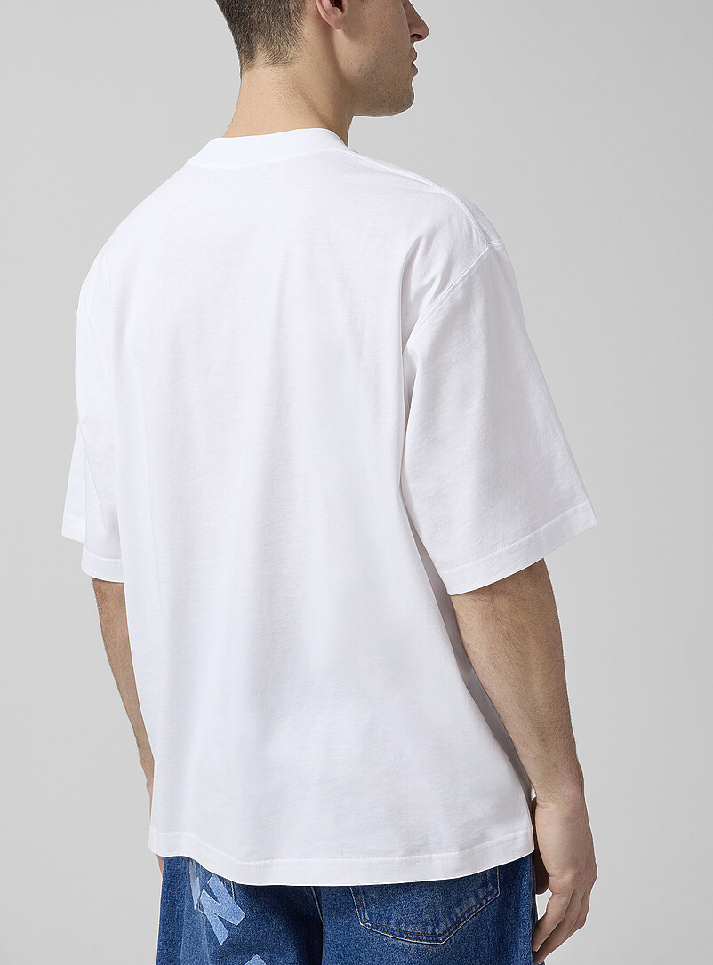 Stylized red logo T-shirt product image 3