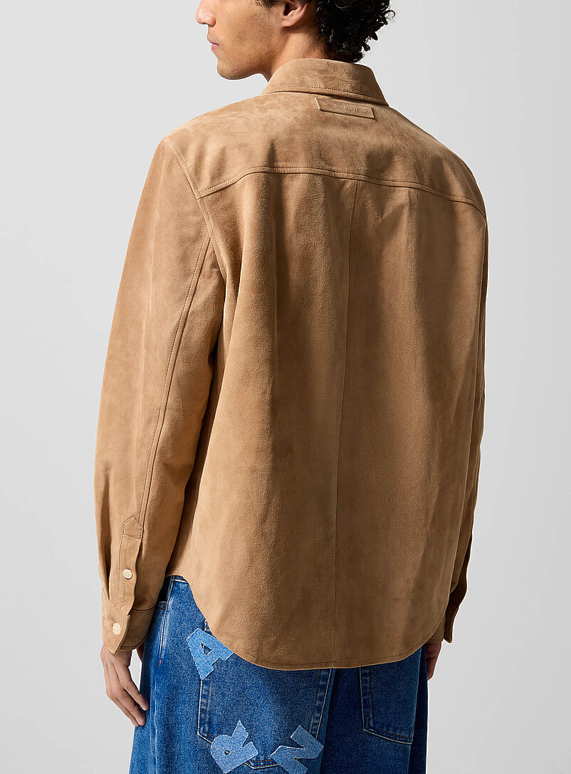 Openwork suede shirt product image 3