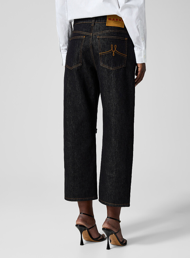 Embroidered flowers carrot-fit jean product image 3