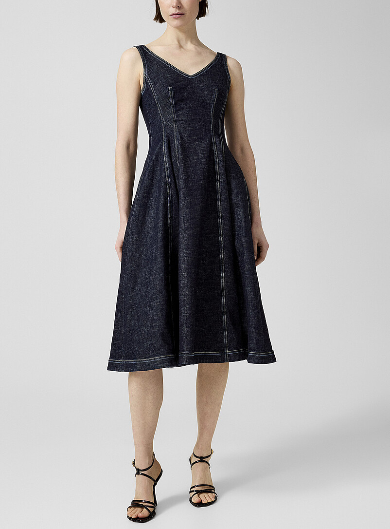 Denim Fitted Dress