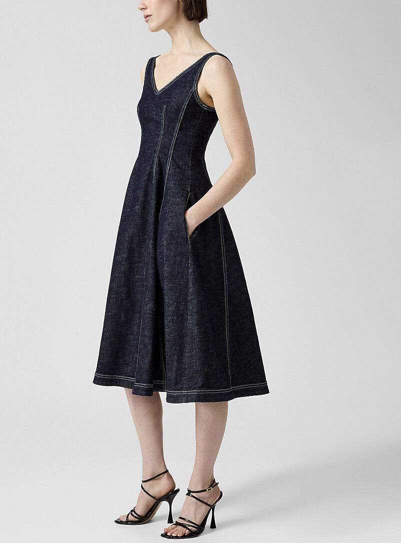 Denim fitted dress product image 2