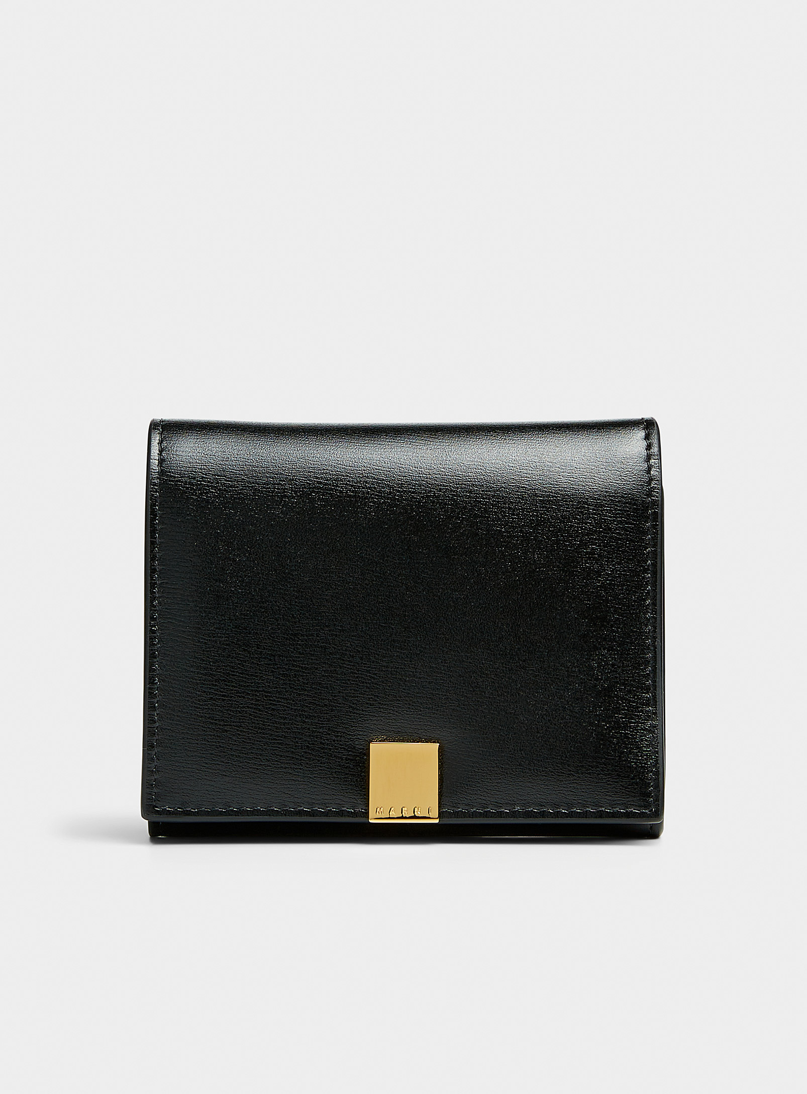 Marni Prisma Folded Wallet In Black