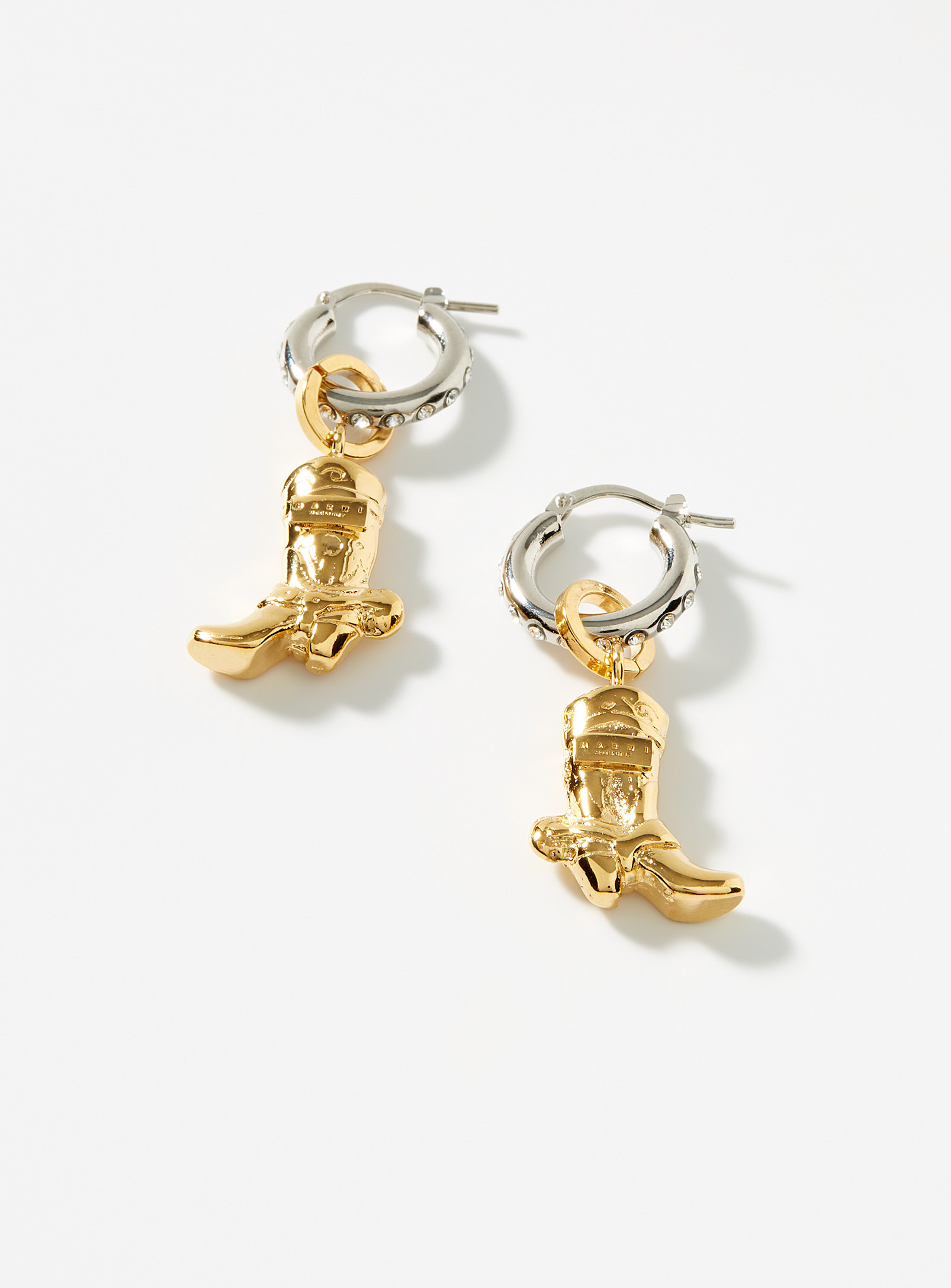 Marni Cowboy Boot Earrings In Assorted