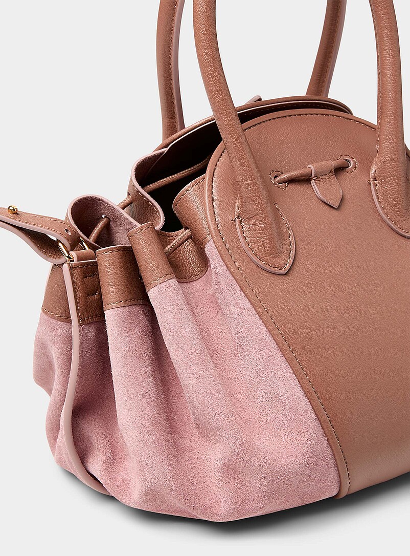 Tulipea suede and leather handbag product image 2