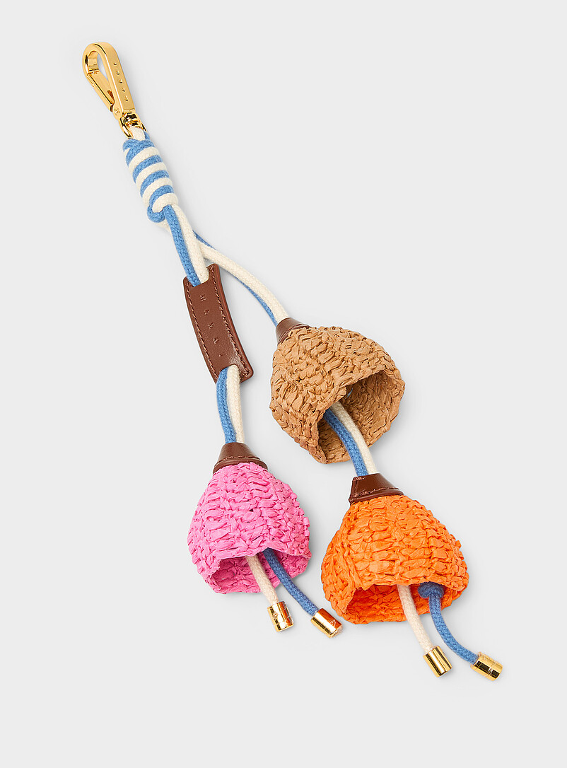 Paper Flowers Bag Charm