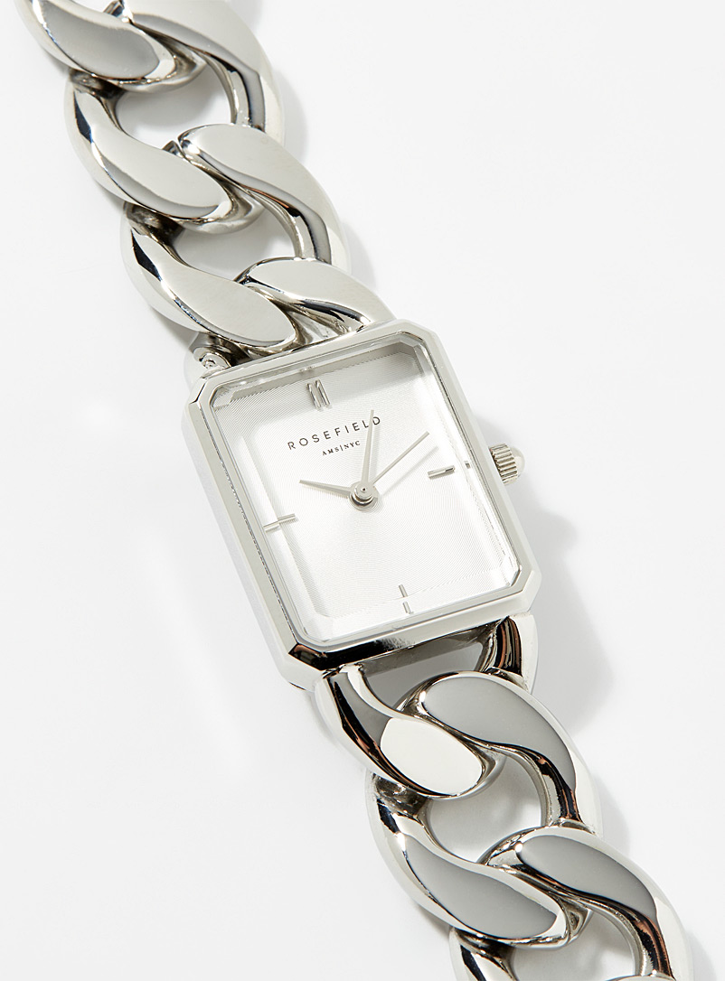 Rosefield: La montre bracelet Octagon XS Argent pour femme