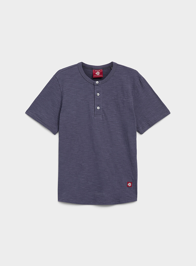 Slub jersey Henley T-shirt | Outclass | Shop Men's Short Sleeve