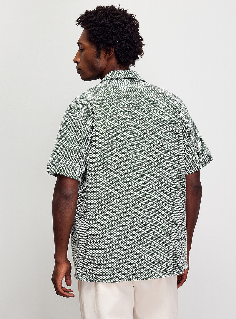Mosaic jacquard knit shirt product image 3