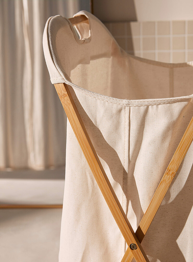 Bamboo laundry hamper product image 3