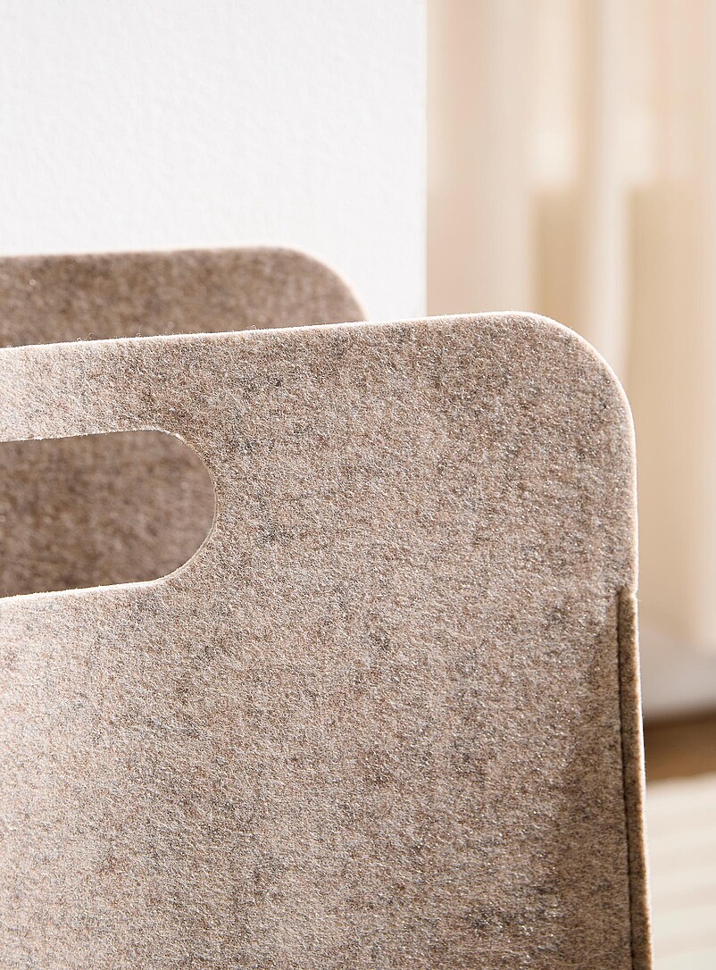 Taupe felted laundry basket product image 2