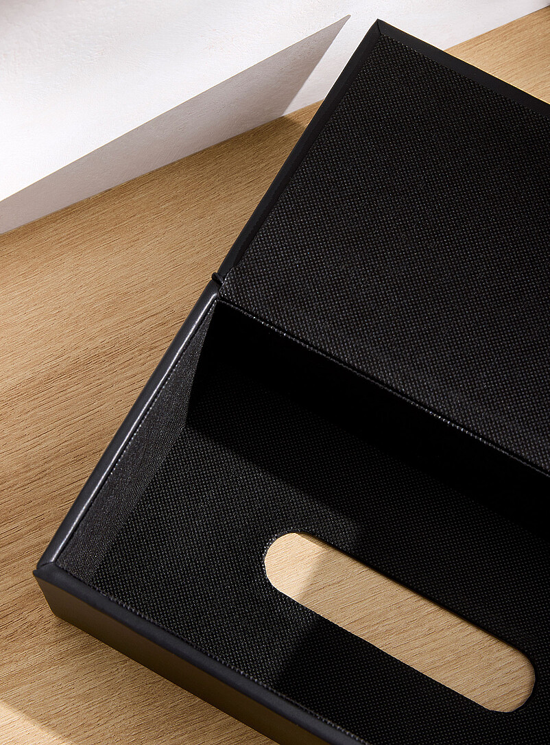 Faux-leather tissue box cover product image 2
