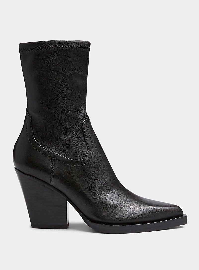 Dolce Vita Black Boyd pointed-toe leather boots Women for women
