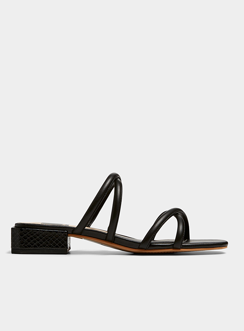Dolce Vita Black Hapi low-heel multi-strap sandals Women for women