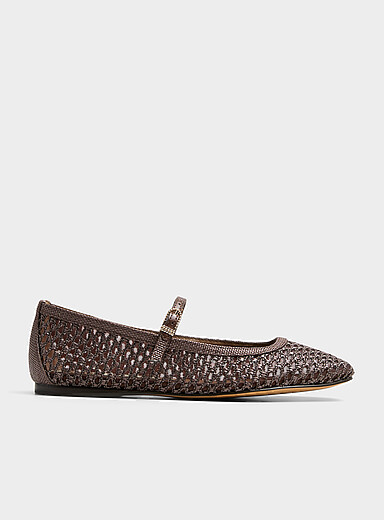 La ballerine filet raphia Reyes Femme