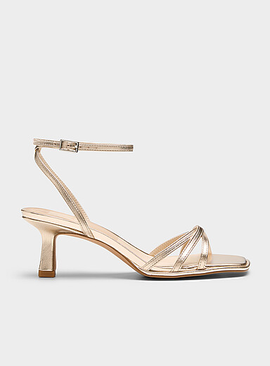 Manji crisscross straps heeled sandals