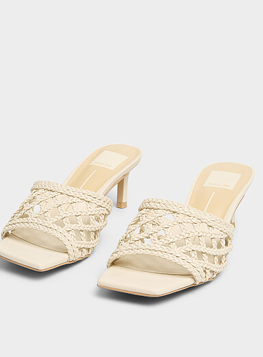 La sandale mule tress&eacute;e Stella Femme