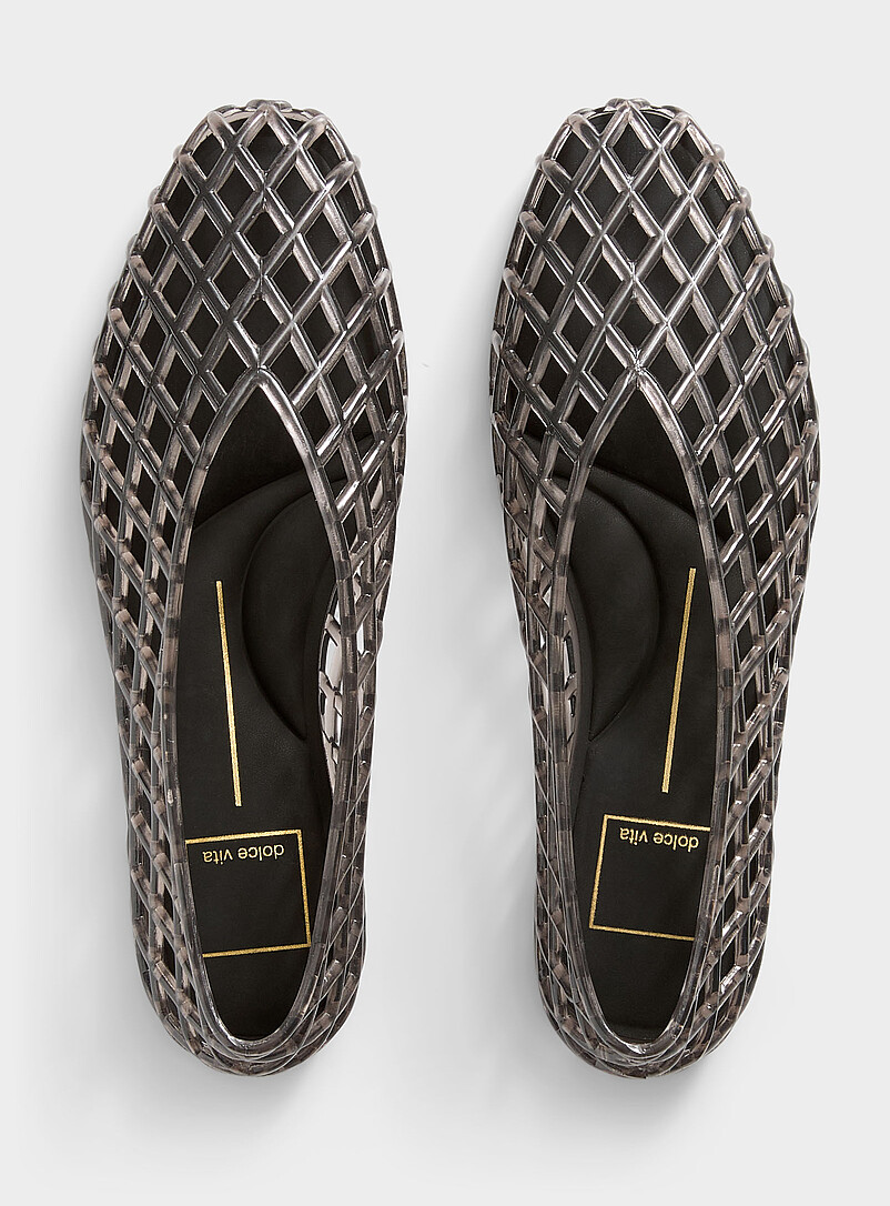 Dolce Vita Transparent Jam jelly mesh ballet flats Women for women