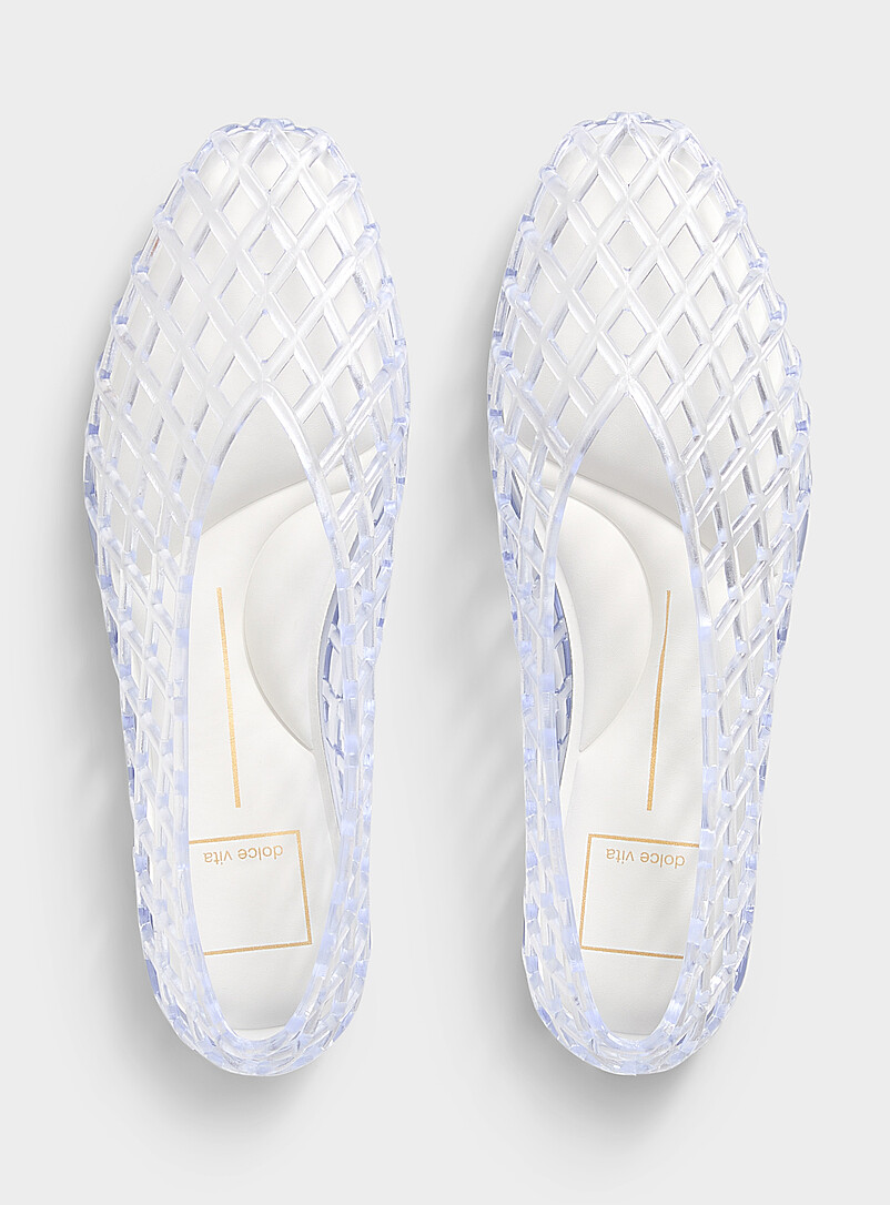 Dolce Vita Transparent Jam jelly mesh ballet flats Women for women